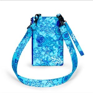 NWT: LUG PEEKABOO CONVERTIBLE CROSSBODY BAG- SEALIFE BLUE -RARE & SOLD O…